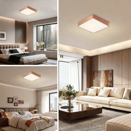 Brilagi - LED stropna svjetiljka POOL LED/48W/230V 3000/4000/6000K 50x50 cm brončana