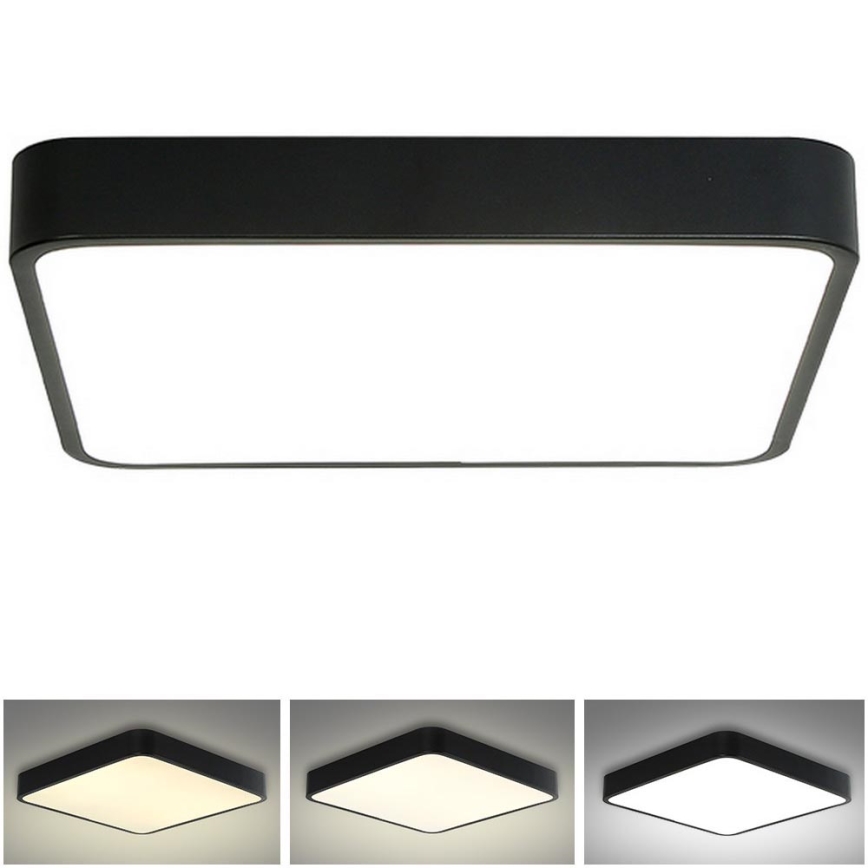 Brilagi - LED Stropna svjetiljka POOL LED/48W/230V 3000/4500/6000K 50x50 cm crna