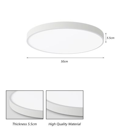 Brilagi - LED stropna svjetiljka POOL LED/60W/230V 3000/4000/6000K 50 cm bijela