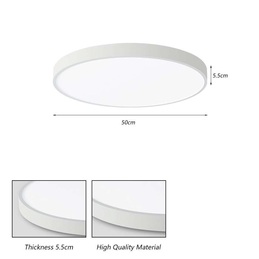 Brilagi - LED stropna svjetiljka POOL LED/60W/230V 3000/4000/6000K 50 cm bijela