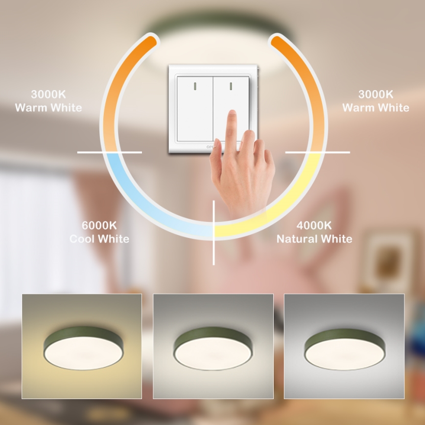 Brilagi - LED stropno svjetlo POOL LED/60W/230V 3000/4000/6000K Ø 60 cm zeleno