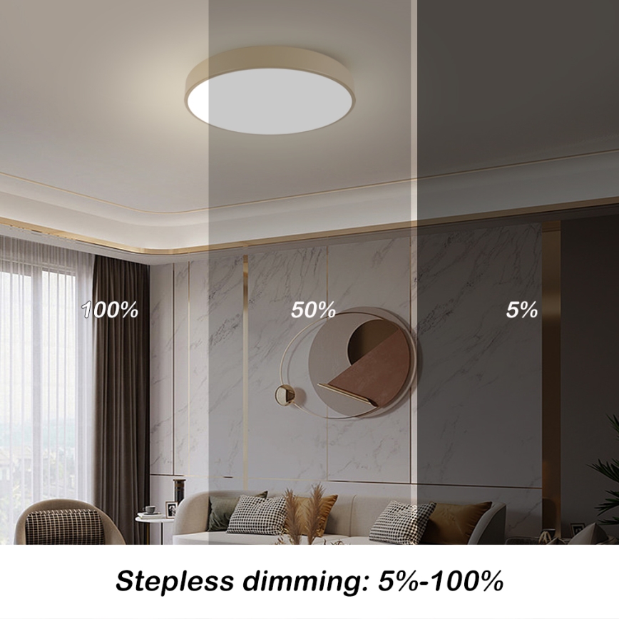 Brilagi - LED stropna svjetiljka POOL LED/60W/230V 3000/4000/6000K, promjer 60 cm, bež