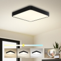 Brilagi - LED stropna svjetiljka POOL SQUARE LED/36W/230V 3000/4000/6000K 40x40 cm crna