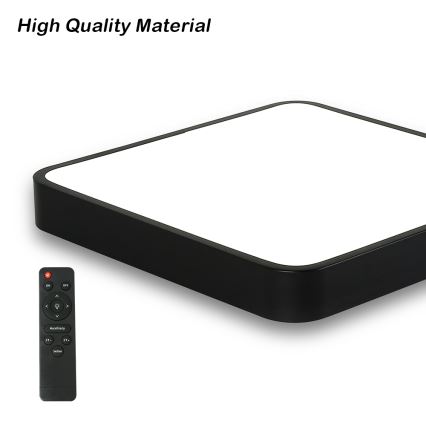 Brilagi - LED stropna svjetiljka s prigušivanjem POOL SQUARE LED/36W/230V 3000-6000K 40x40 cm crna + daljinski upravljač