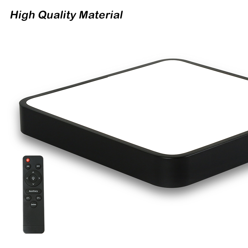 Brilagi - LED stropna svjetiljka s prigušivanjem POOL SQUARE LED/36W/230V 3000-6000K 40x40 cm crna + daljinski upravljač