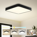 Brilagi - LED stropna svjetiljka POOL SQUARE LED/48W/230V 3000/4000/6000K 50x50 cm crna