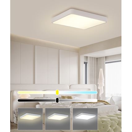 Brilagi - LED stropna svjetiljka POOL SQUARE LED/48W/230V 3000/4500/6000K 50x50 cm bijela