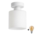 BRILAGI - LED stropna svjetiljka RETRO GLASS 1xE27/60W/230V Ø 10 cm bijela