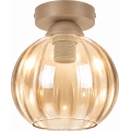 BRILAGI - LED stropna svjetiljka RETRO GLASS 1xE27/60W/230V Ø 18 cm bež/zadimljena bež