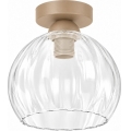 BRILAGI - LED stropna svjetiljka RETRO GLASS 1xE27/60W/230V Ø 25 cm bež/prozirna