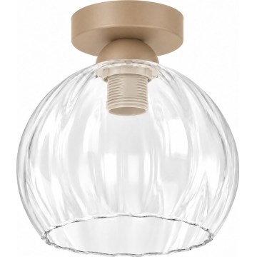 BRILAGI - LED stropna svjetiljka RETRO GLASS 1xE27/60W/230V Ø 25 cm bež/prozirna