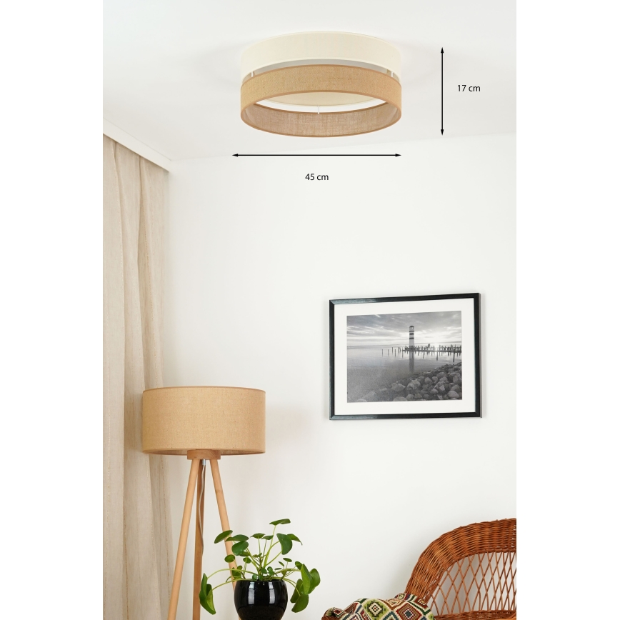 Brilagi - LED Stropna svjetiljka ROYAL YUTE LED/24W/230V pr. 45 cm bež/krem