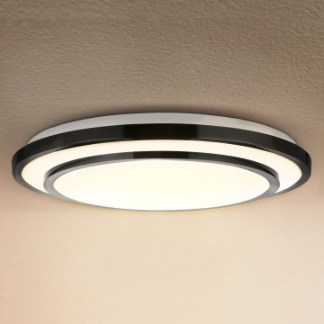 Brilagi - LED stropna svjetiljka s mogućnošću miješanja boja LUCIANO LED/48W/230V 3000-6500K Ø 39 cm crna + daljinski upravljač