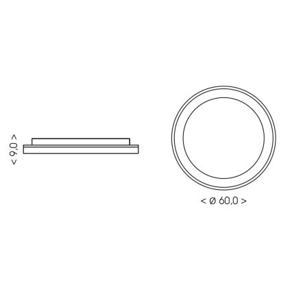 BRILAGI - LED prigušivo stropno svjetlo FALCON II LED/99W/230V 3000-6500K Ø 60 cm bež + daljinski upravljač