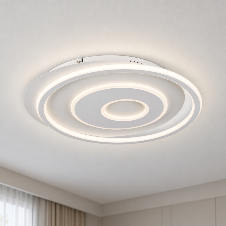 BRILAGI - LED prigušiva stropna svjetiljka IRIS LED/83W/230V 3000-6000K 46x50 cm bijela + daljinski upravljač