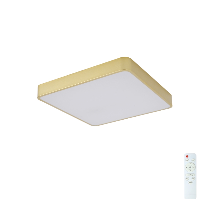 BRILAGI - LED stropna svjetiljka s prigušivanjem POOL SQUARE LED/48W/230V 3000-6000K 50x50 cm zlatna + daljinski upravljač