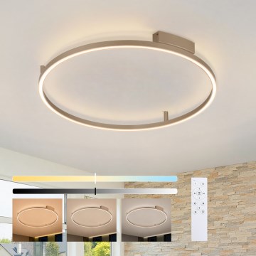 Brilagi - LED stropna svjetiljka s mogućnošću prigušivanja PORTOFINO LED/60W/230V 3000-6000K Ø 80 cm bež + s daljinskim upravljačem