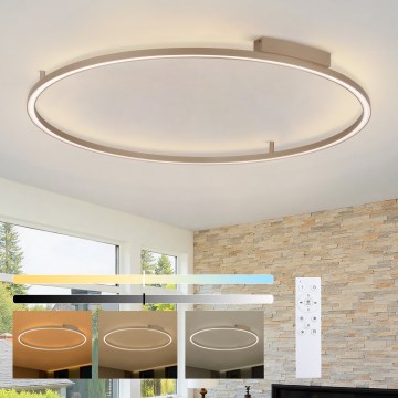 Brilagi - LED stropna svjetiljka s mogućnošću prigušivanja PORTOFINO LED/85W/230V 3000-6000K promjer 120 cm bež + daljinski upravljač