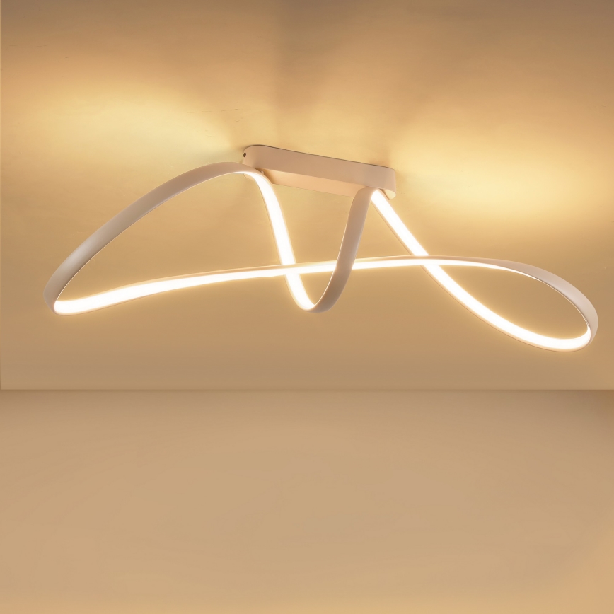 Brilagi - LED dimabilni stropni luster TWISTER LED/60W/230V 3000-6000K bež + daljinski upravljač