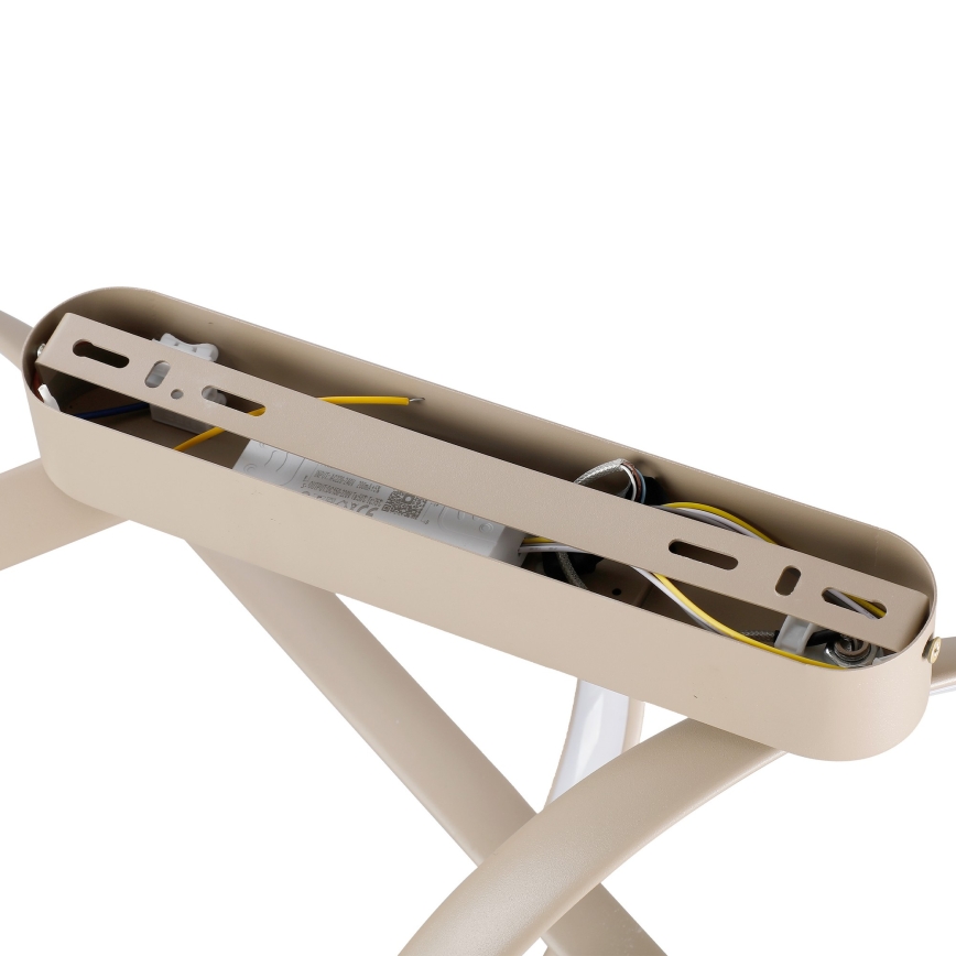 Brilagi - LED dimabilni stropni luster TWISTER LED/60W/230V 3000-6000K bež + daljinski upravljač