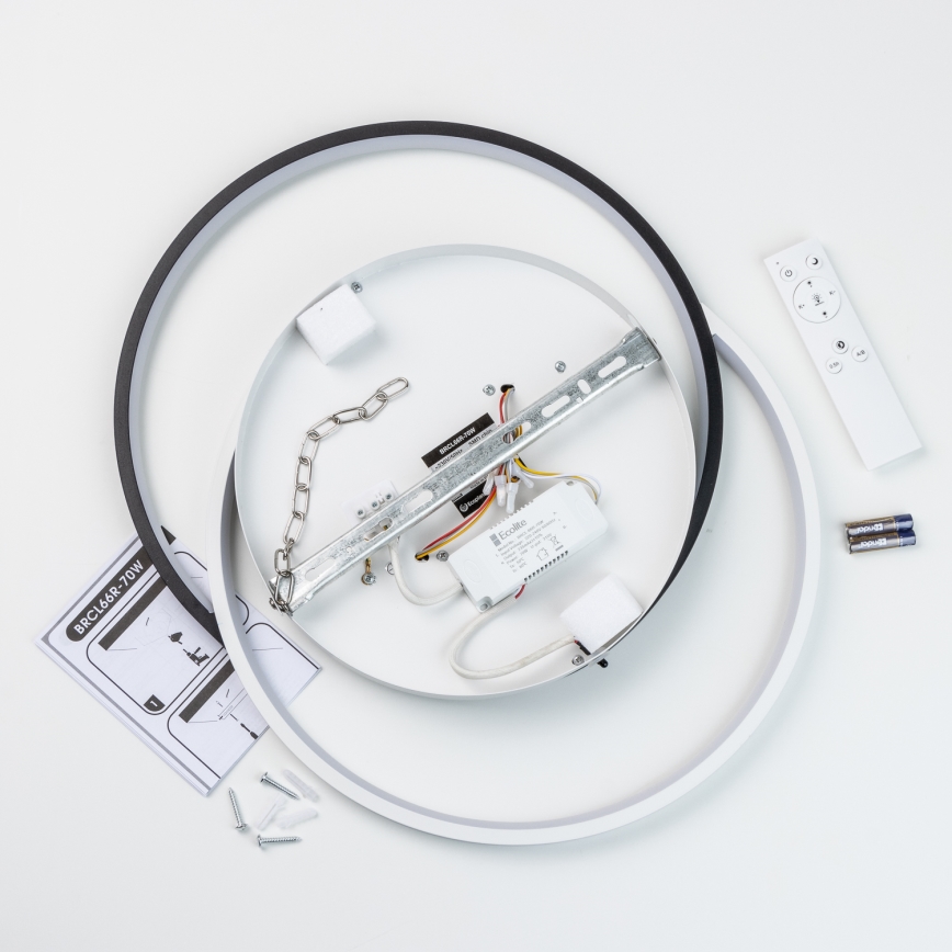 Brilagi - stropna LED svjetiljka s prigušivanjem VELO LED/70W/230V 3000-6500K 38x47,8 cm + daljinski upravljač