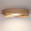 BRILAGI - LED stropna svjetiljka s mogućnošću prigušivanja VELVET TWIST LED/36W/230V 3000-6000K Ø 65 cm Wi-Fi Tuya Beacon u bež boji + daljinski upravljač