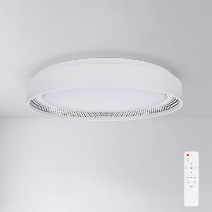 Brilagi - LED stropna svjetiljka s prigušivanjem WALDO LED/48W/230V 3000-6500K Ø 40 cm bijela/srebrna + daljinski upravljač