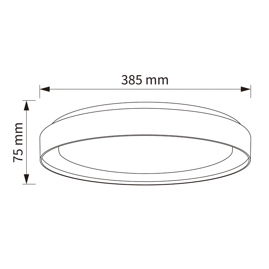 Brilagi - LED stropna svjetiljka s prigušivanjem WALDO LED/48W/230V 3000-6500K Ø 40 cm bijela/srebrna + daljinski upravljač