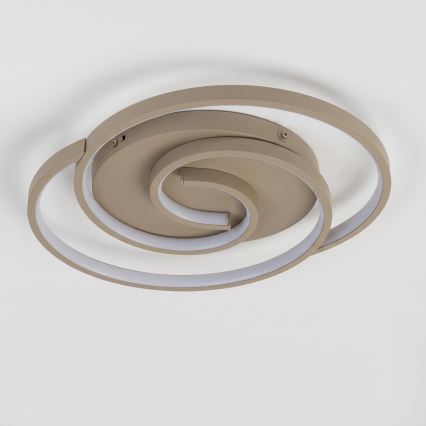 BRILAGI - LED stropna svjetiljka s mogućnošću prigušivanja VELO LED/70W/230V 3000-6500K 38x47,8 cm bež + daljinski upravljač