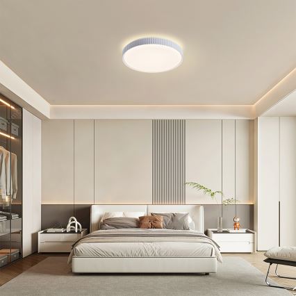 Brilagi - LED prigušiva stropna svjetiljka CORVO LED/72W/230V 3000-6000K bijela Ø 50 cm + daljinski upravljač
