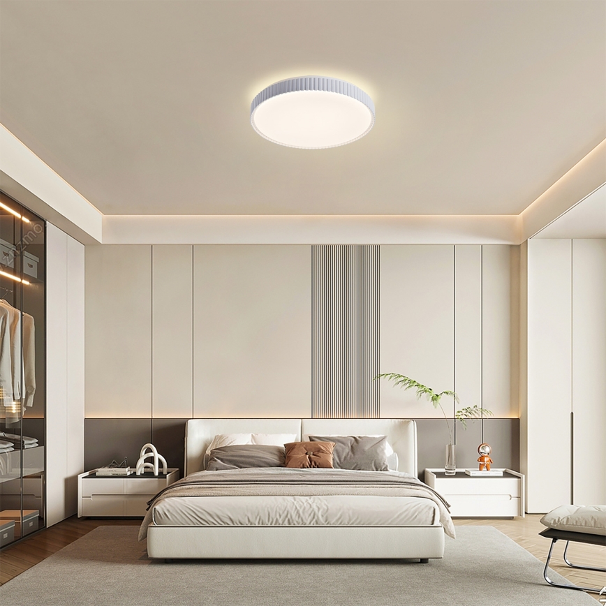 Brilagi - LED prigušiva stropna svjetiljka CORVO LED/72W/230V 3000-6000K bijela Ø 50 cm + daljinski upravljač