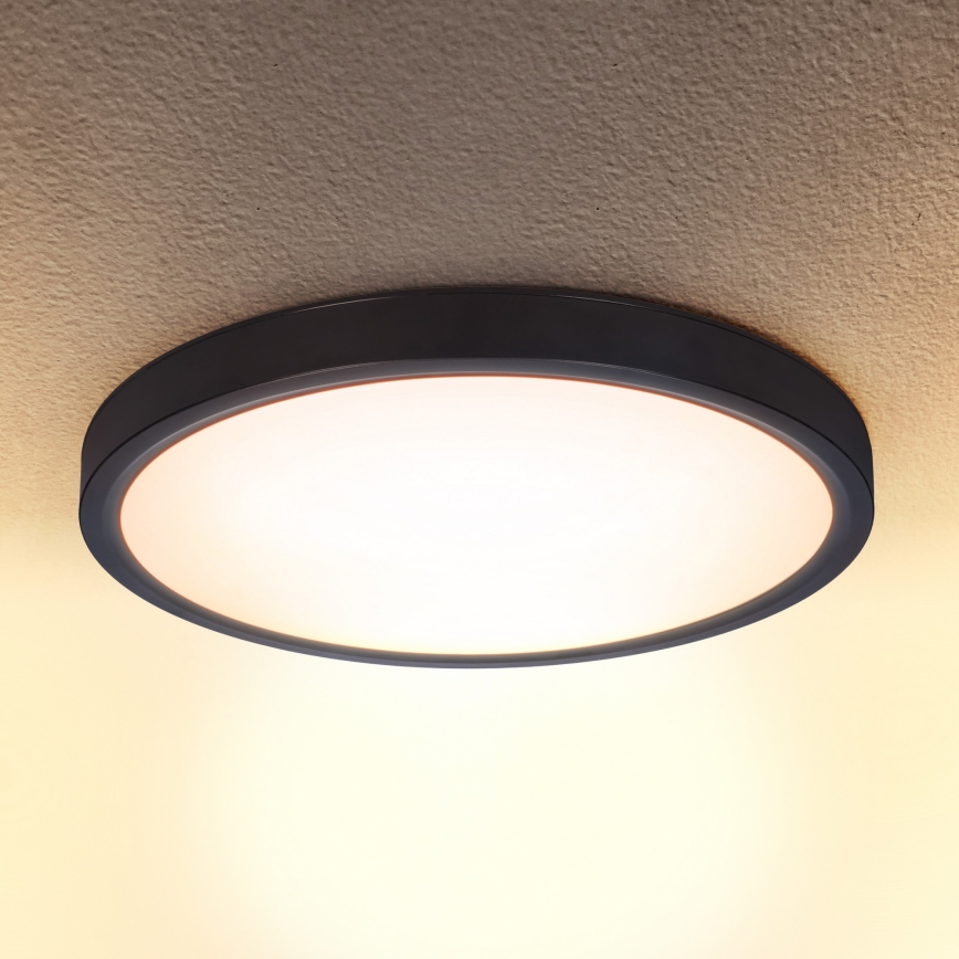 Brilagi - LED stropna svjetiljka s prigušivanjem ESTELA LED/48W/230V 3000-6500K Ø 40 cm crna + daljinski upravljač