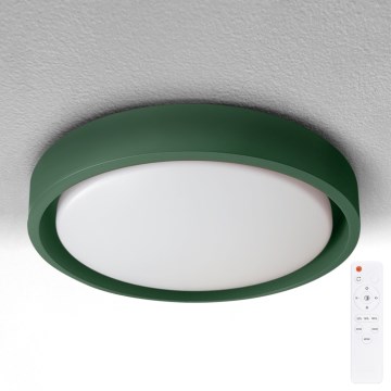 Brilagi - LED stropna svjetiljka s prigušivanjem MATTEO LED/48W/230V 3000-6500K Ø 41 cm zelena + daljinski upravljač