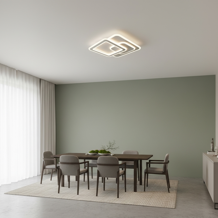 Brilagi - LED stropno svjetlo s prigušivanjem MODERN LED/80W/230V 3000-6000K 52,5x52,5 cm + daljinski upravljač