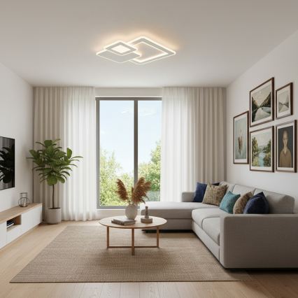 BRILAGI - LED Stropna svjetiljka s mogućnošću prigušivanja MODERN LED/93W/230V 3000-6000K 48,5x48,5 cm + daljinski upravljač