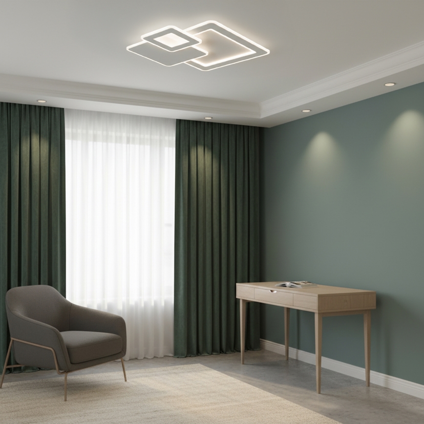 BRILAGI - LED Stropna svjetiljka s mogućnošću prigušivanja MODERN LED/93W/230V 3000-6000K 48,5x48,5 cm + daljinski upravljač