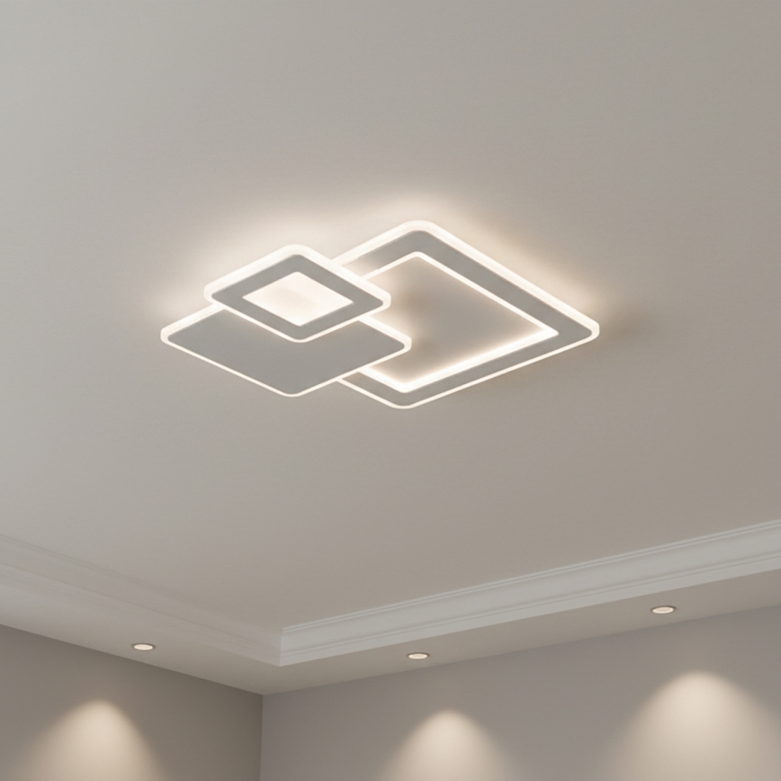 BRILAGI - LED Stropna svjetiljka s mogućnošću prigušivanja MODERN LED/93W/230V 3000-6000K 48,5x48,5 cm + daljinski upravljač