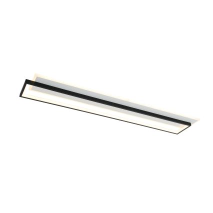 Brilagi - LED stropna svjetiljka s mogućnošću prigušivanja OUTLINE LED/90W/230V 3000-6000K 18x100 cm bijela/crna + daljinski upravljač