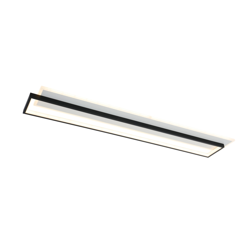 Brilagi - LED stropna svjetiljka s mogućnošću prigušivanja OUTLINE LED/90W/230V 3000-6000K 18x100 cm bijela/crna + daljinski upravljač