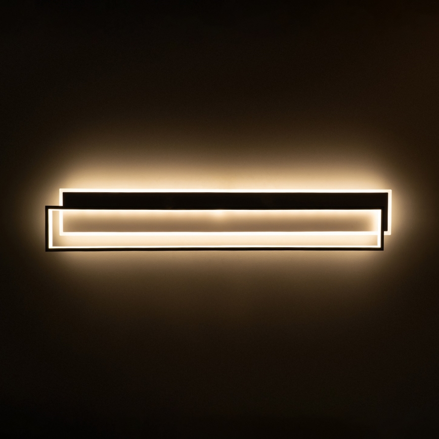 BRILAGI - LED stropna svjetiljka s mogućnošću prigušivanja OUTLINE LED/90W/230V 3000-6000K 18x100 cm bijela/crna + daljinski upravljač