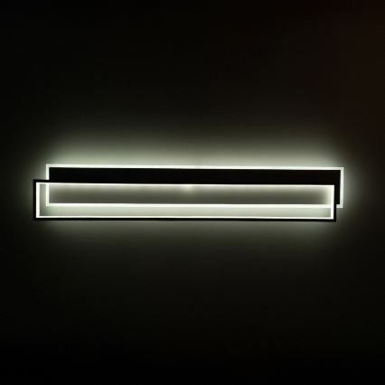BRILAGI - LED stropna svjetiljka s mogućnošću prigušivanja OUTLINE LED/90W/230V 3000-6000K 18x100 cm bijela/crna + daljinski upravljač