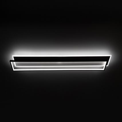 BRILAGI - LED stropna svjetiljka s mogućnošću prigušivanja OUTLINE LED/90W/230V 3000-6000K 18x100 cm bijela/crna + daljinski upravljač