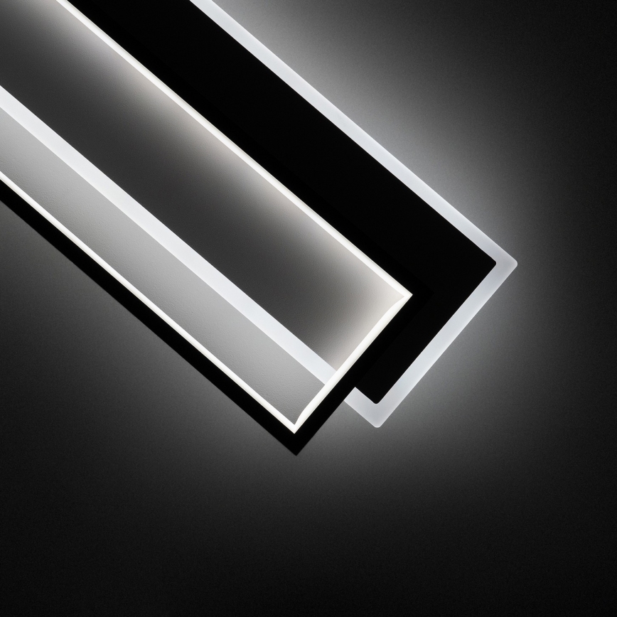 BRILAGI - LED stropna svjetiljka s mogućnošću prigušivanja OUTLINE LED/90W/230V 3000-6000K 18x100 cm bijela/crna + daljinski upravljač