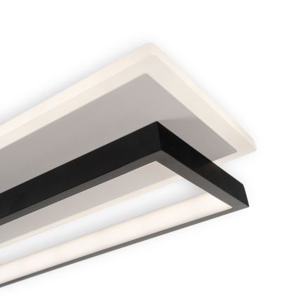 BRILAGI - LED stropna svjetiljka s mogućnošću prigušivanja OUTLINE LED/90W/230V 3000-6000K 18x100 cm bijela/crna + daljinski upravljač