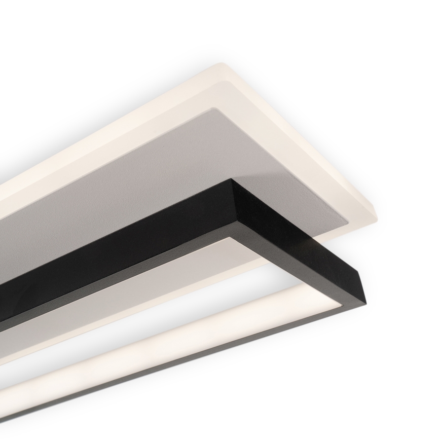 BRILAGI - LED stropna svjetiljka s mogućnošću prigušivanja OUTLINE LED/90W/230V 3000-6000K 18x100 cm bijela/crna + daljinski upravljač