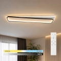 BRILAGI - LED stropna svjetiljka s prigušivanjem OUTLINE LED/90W/230V 3000-6000K 18x100 cm bijela/crna + daljinski upravljač