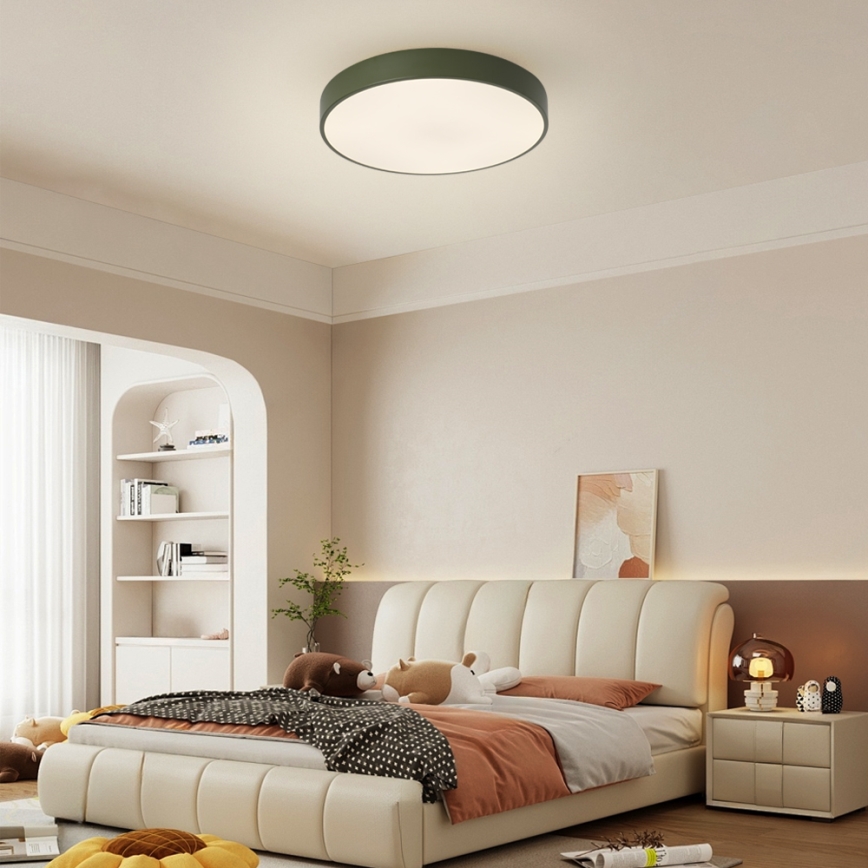 Brilagi - LED prigušivo stropno svjetlo POOL LED/48W/230V 3000-6000K prom. 40 cm zeleno + daljinski upravljač