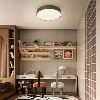 Brilagi - LED prigušivo stropno svjetlo POOL LED/48W/230V 3000-6000K prom. 40 cm zeleno + daljinski upravljač