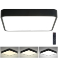 Brilagi - LED stropna svjetiljka s prigušivanjem POOL LED/48W/230V 3000-6000K 50x50 cm crna + daljinski upravljač