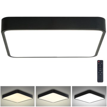 Brilagi - LED stropna svjetiljka s prigušivanjem POOL LED/48W/230V 3000-6000K 50x50 cm crna + daljinski upravljač